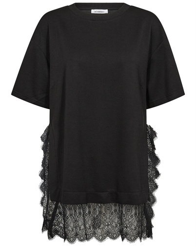 Co'Couture - LarsonCC Mix Lace T-Shirt - Black